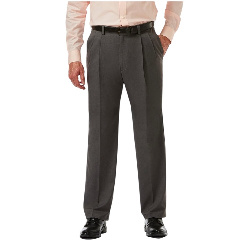 🆕HAGGAR COOL PRO 18 Shirt Gripper Classic Fit Pants